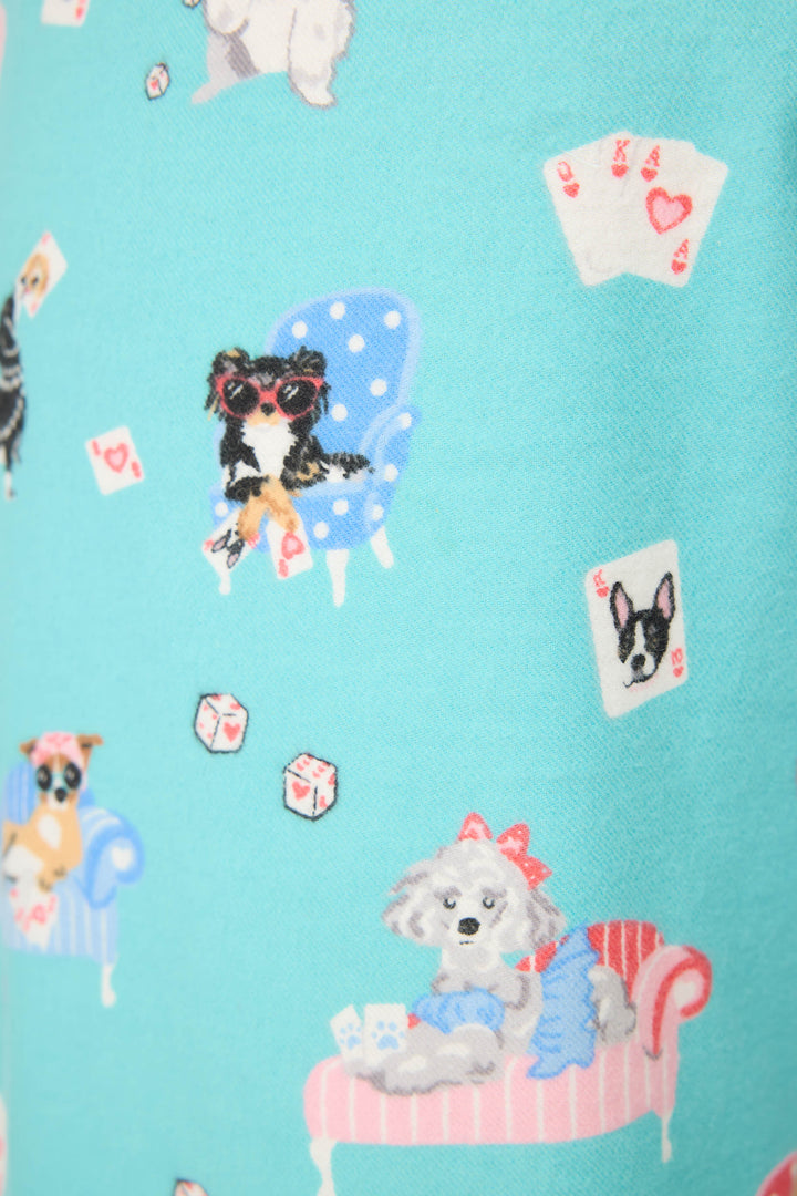 This Is How I Roll Dog Print Flannel Pants