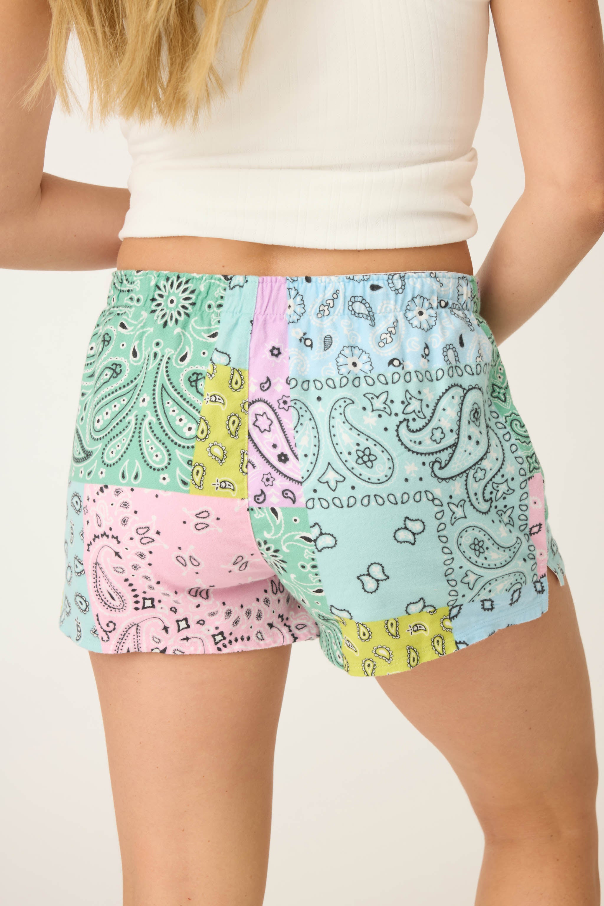 Howdy Honey Paisley Print Flannel Shorts | P.J. Salvage