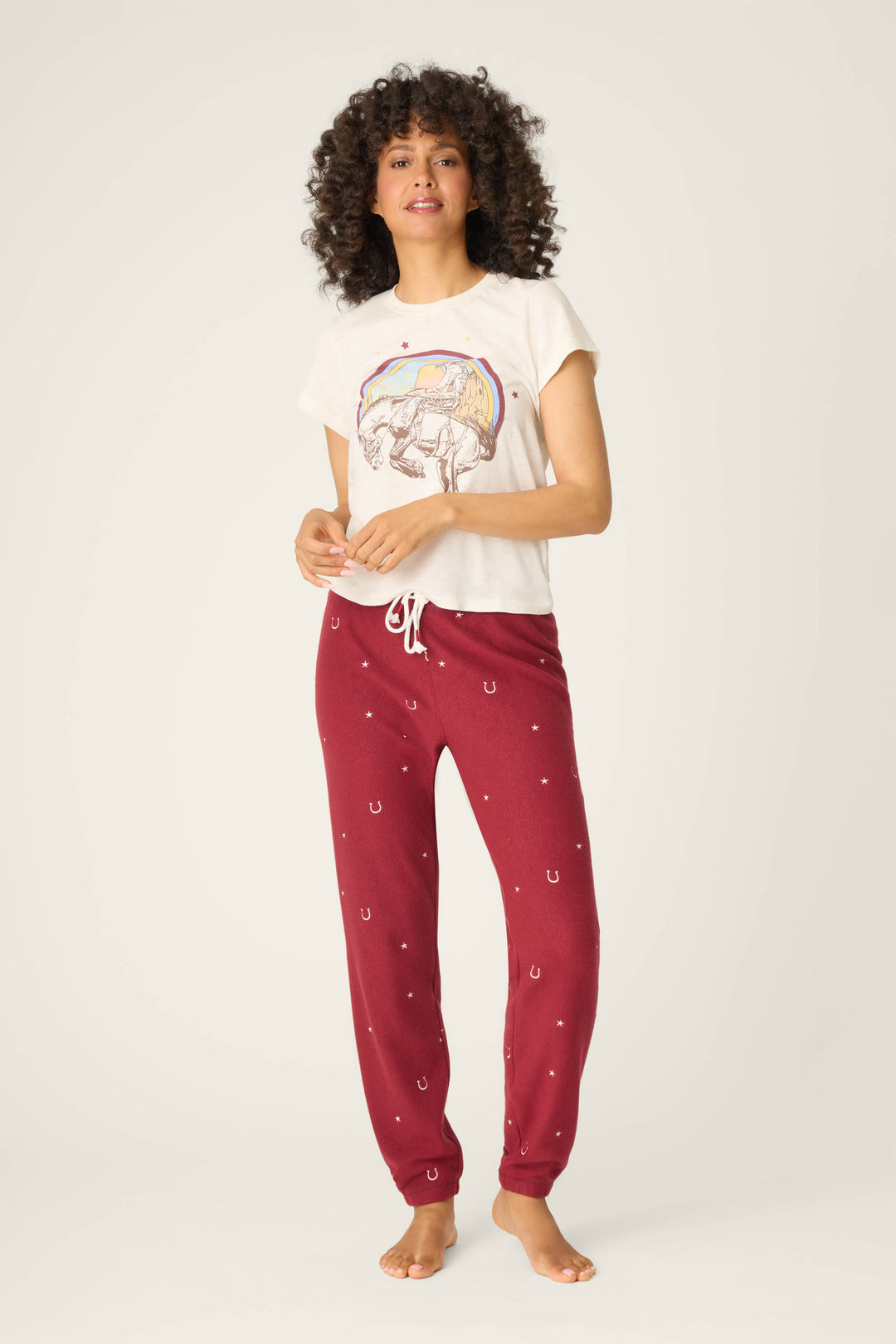 Hold Your Horses Cowgirl Graphic T-Shirt