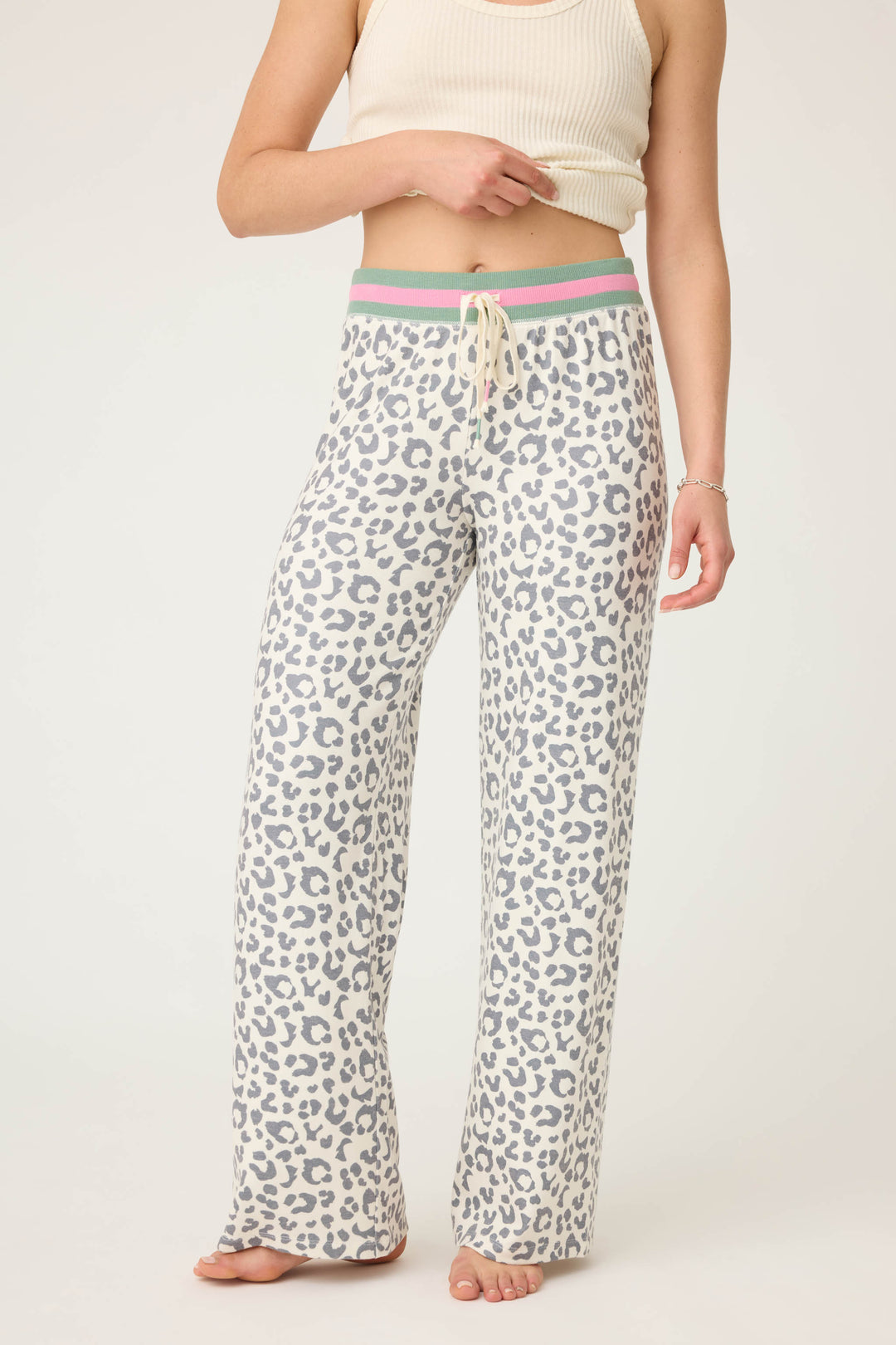 LEOPARD OPEN LEG PANT LIFE IN LEOPARD - P.J. Salvage