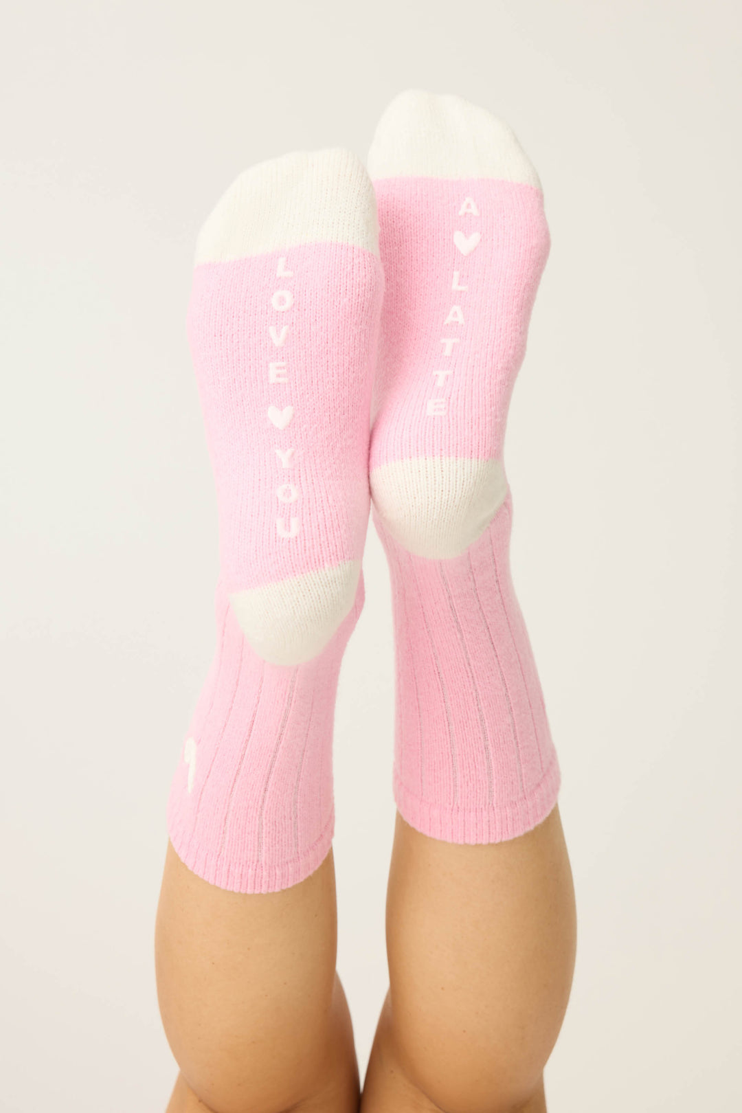 LOVE YOU A LATTE SOCKS LOVE YOU A LATTE - Crew - P.J. Salvage