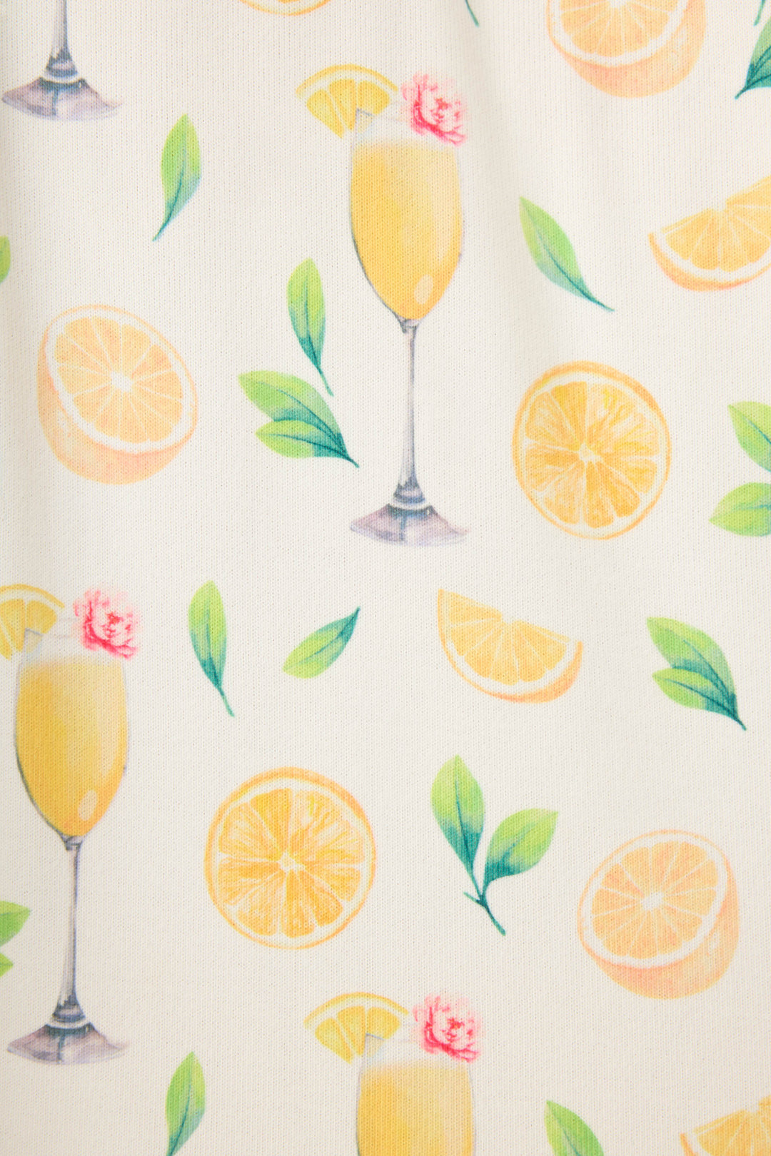 Mimosa Me Drink Print Long Sleeve Top