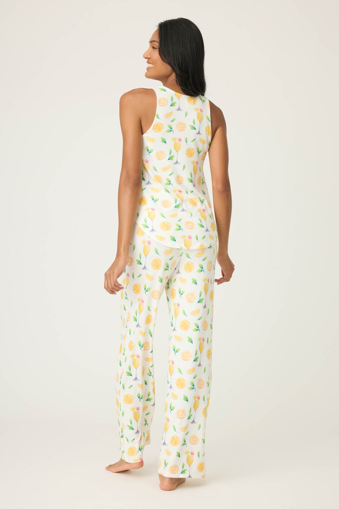 Mimosa Me Drink Print Tank Pant PJ Set Free Shipping $100+