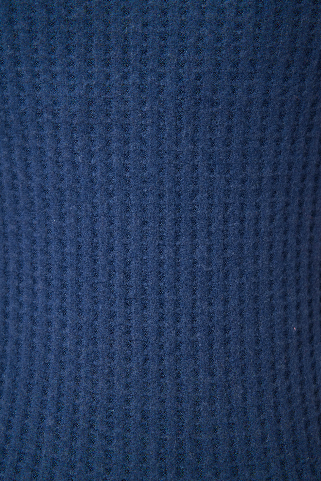 Close-up of the Morning Waffles Harbor Loungewear Set by P.J. Salvage, featuring textured dark blue waffle knit fabric with a repeating ribbed pattern—soft, cozy, and perfect for relaxing in style.
