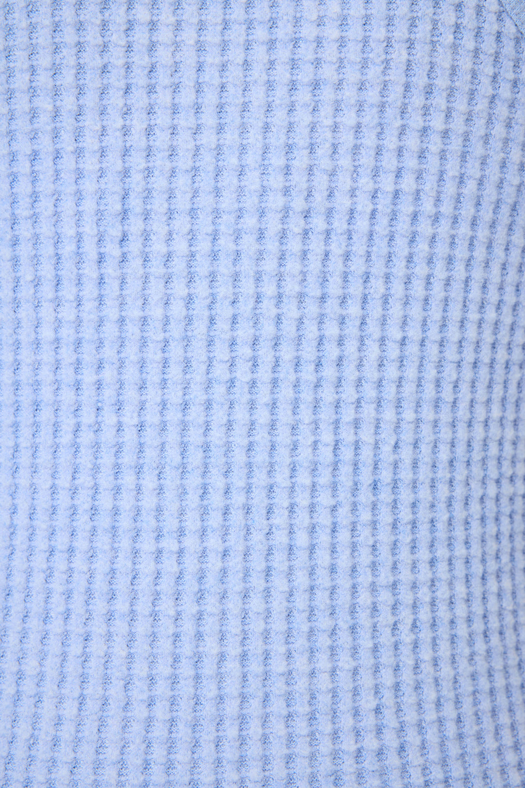 Close-up of the Morning Waffles Peri Shorts by P.J. Salvage, made from soft light blue ribbed fabric with vertical textured lines—perfectly cozy and ideal for relaxed loungewear.