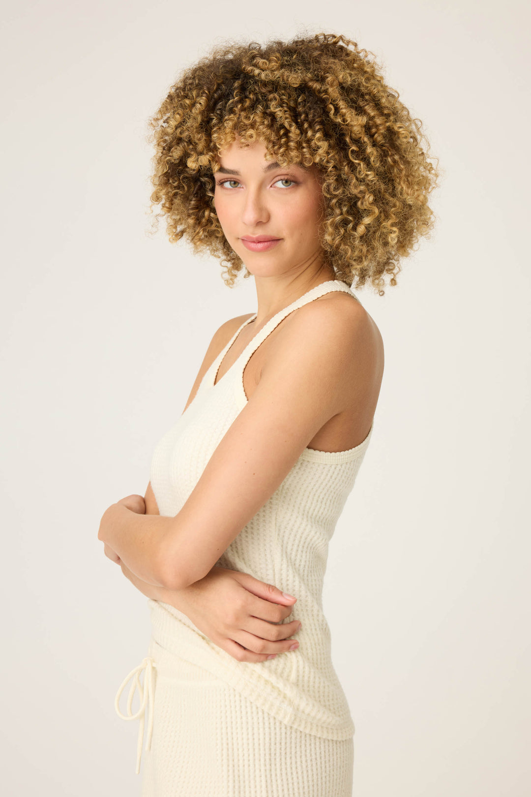 SOLID TANK MORNING WAFFLES - natural - Tank Tops - P.J. Salvage