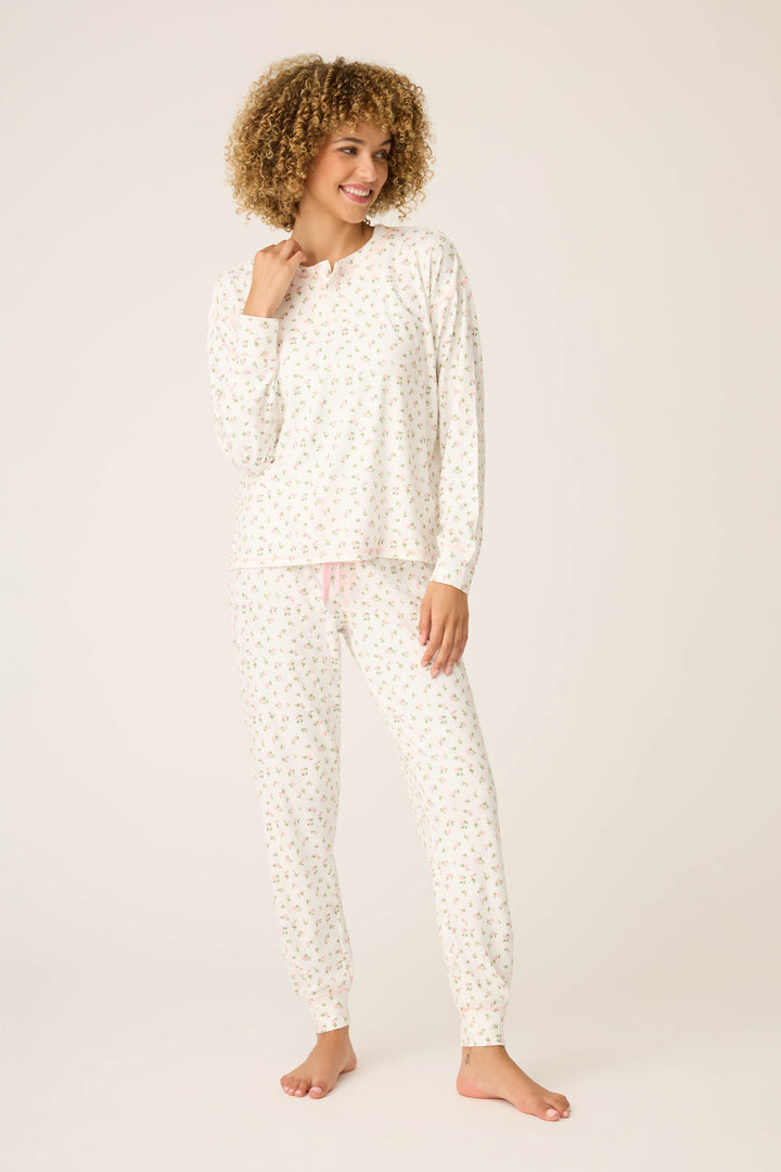STARS PJ SET POINTELLE GIFT SET - ivory - PJ Sets - P.J. Salvage