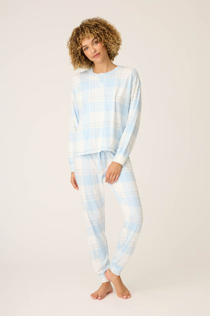 STARS PJ SET POINTELLE GIFT SET - light sky - PJ Sets - P.J. Salvage