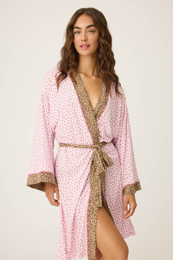 PJS x PQ Swim Ditsy Floral Robe - Robes - P.J. Salvage