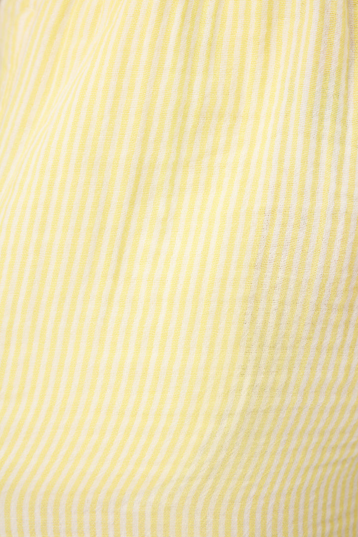 PJS x PQ Swim Yellow Stripe Gauze Shorts - Shorts - P.J. Salvage