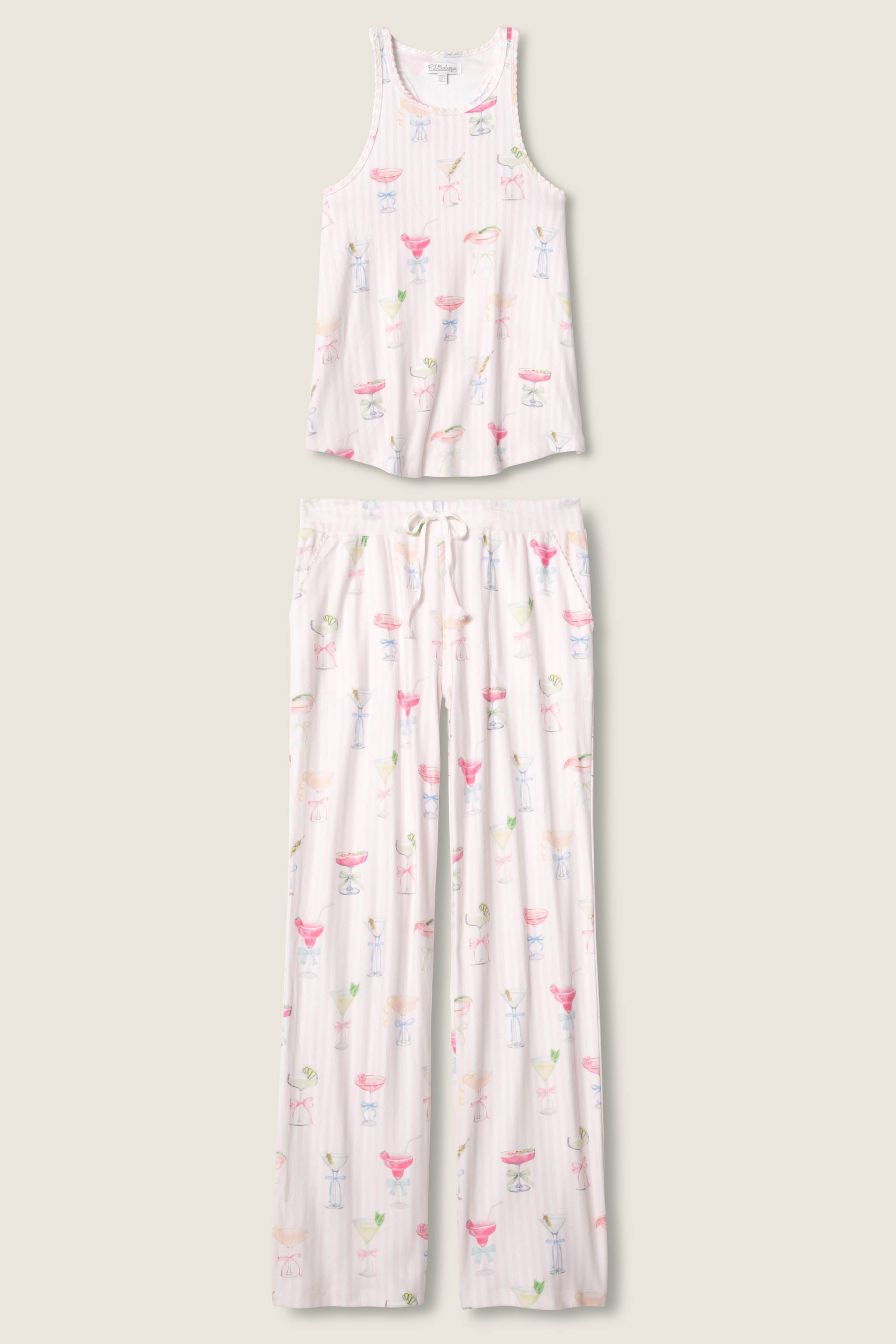 Pretty Punch Cocktail Print PJ Set | P.J. Salvage