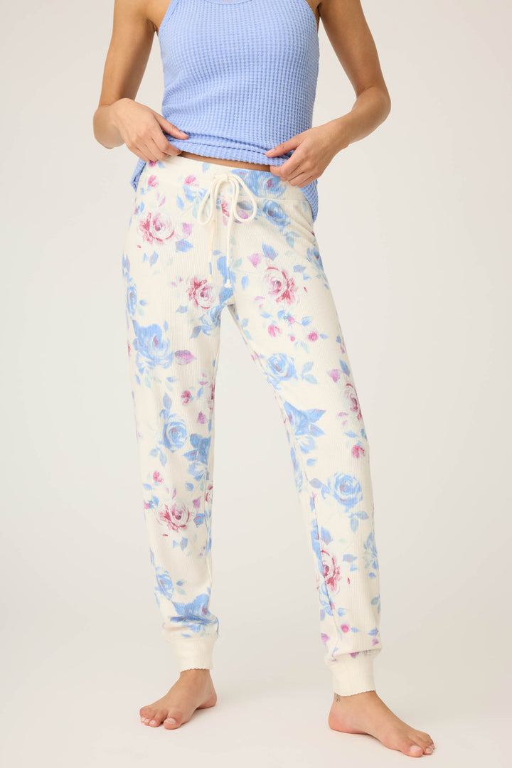 FLORAL JAMMIE JAMMIE PANT RODEO ROSE -  - P.J. Salvage