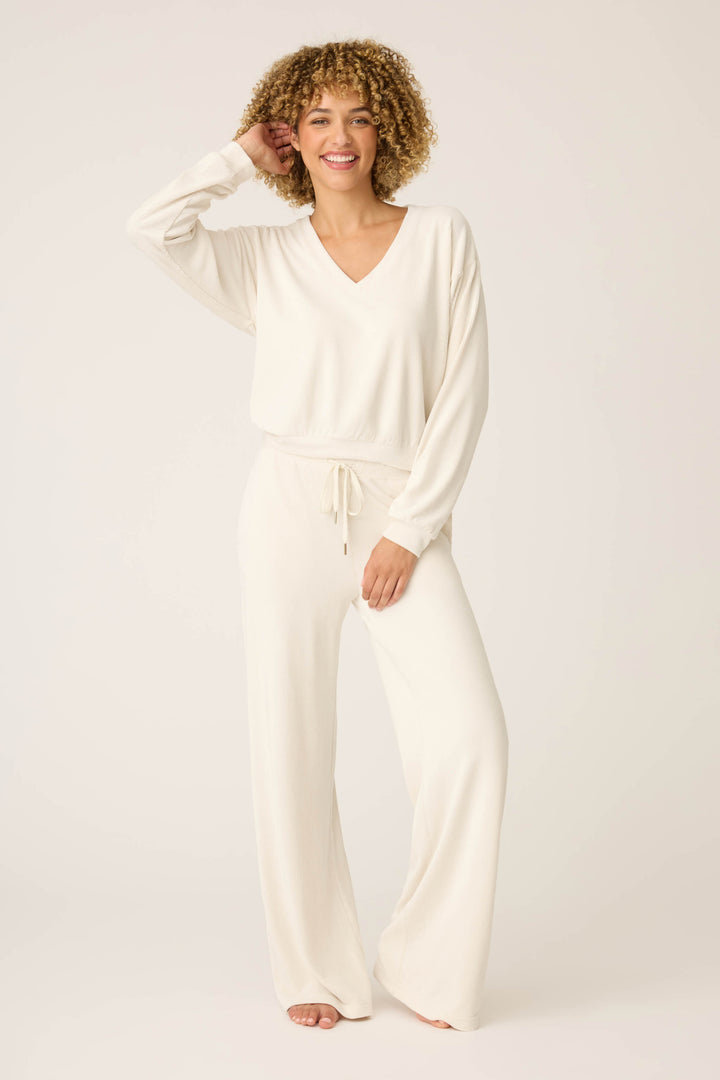 SOLID V - NECK LONG SLEEVE CRAVING CORDUROY -  - P.J. Salvage