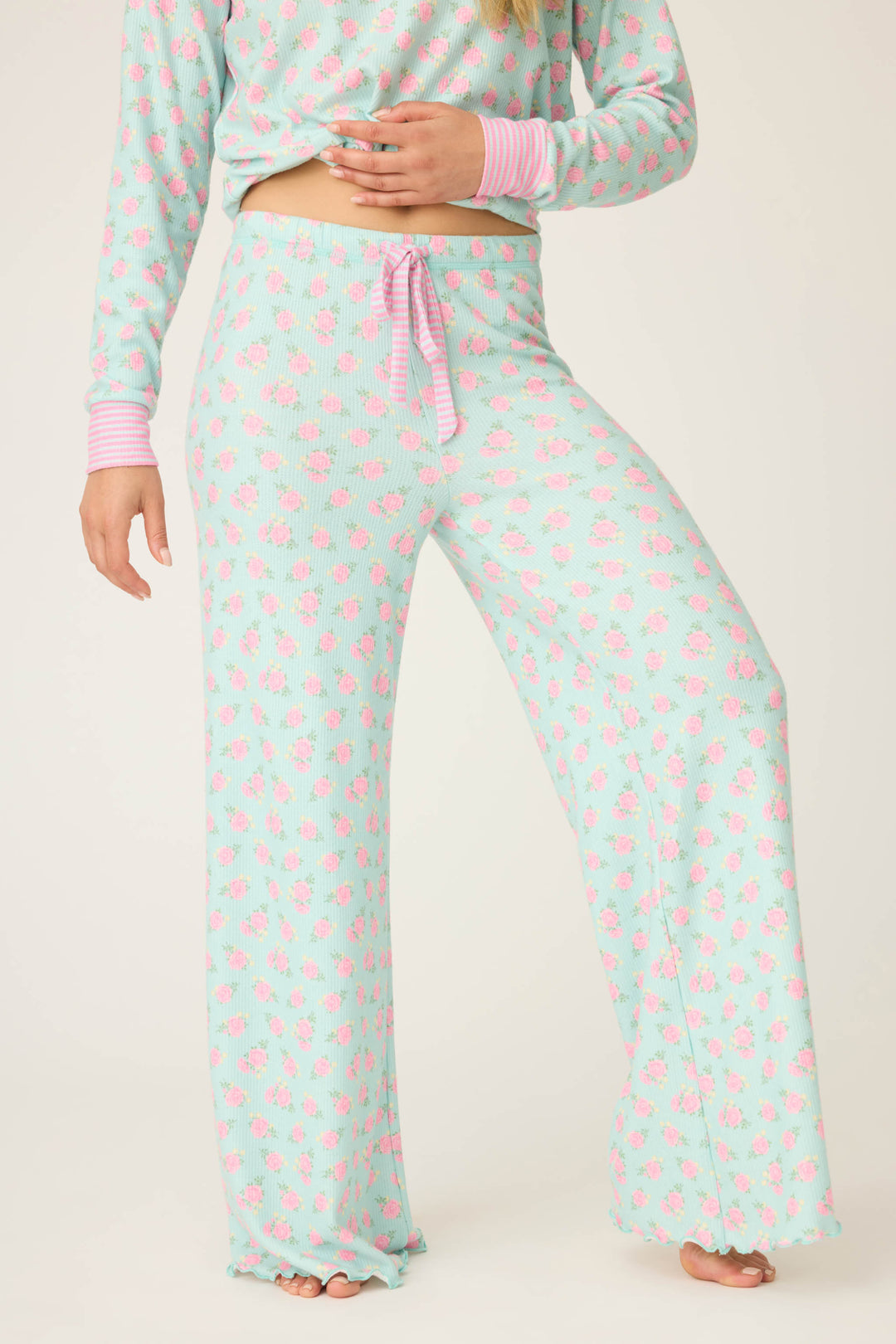 ROSE PANT SECRET GARDEN - Open Leg Pants - P.J. Salvage