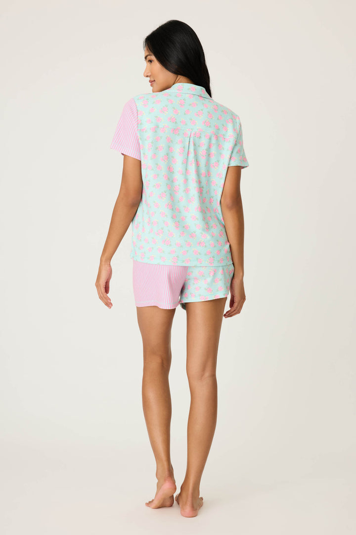 ROSE STRIPE PJ SET SECRET GARDEN - PJ Sets - P.J. Salvage