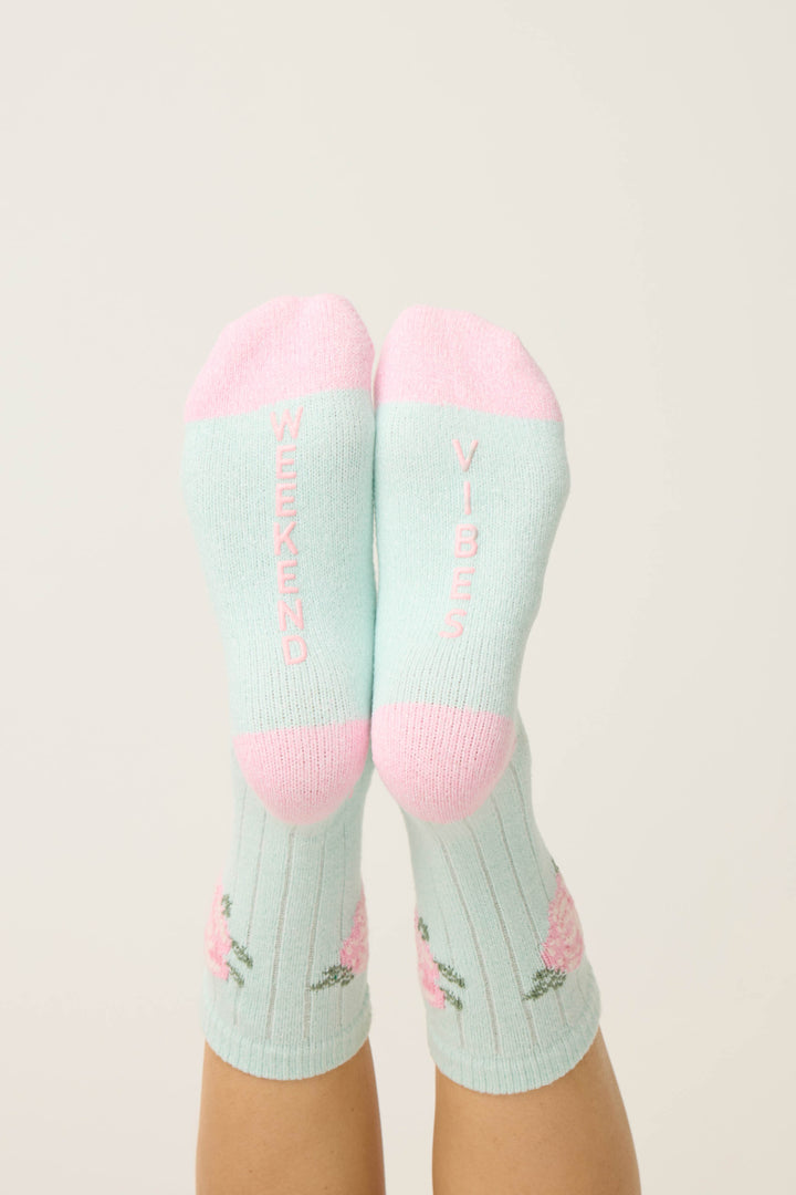 WEEKEND VIBES SOCKS SECRET GARDEN - Crew - P.J. Salvage