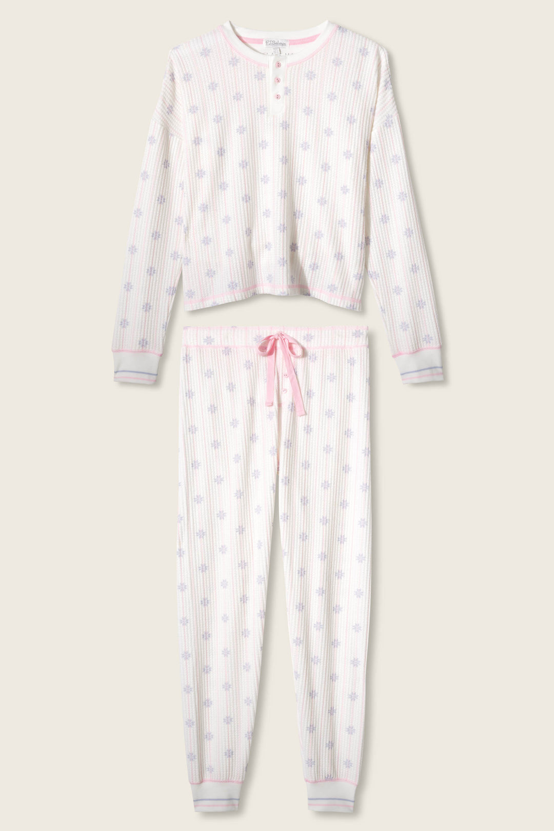 Ski Jammie Classics Snowflake Wishes Plus Size PJ Set