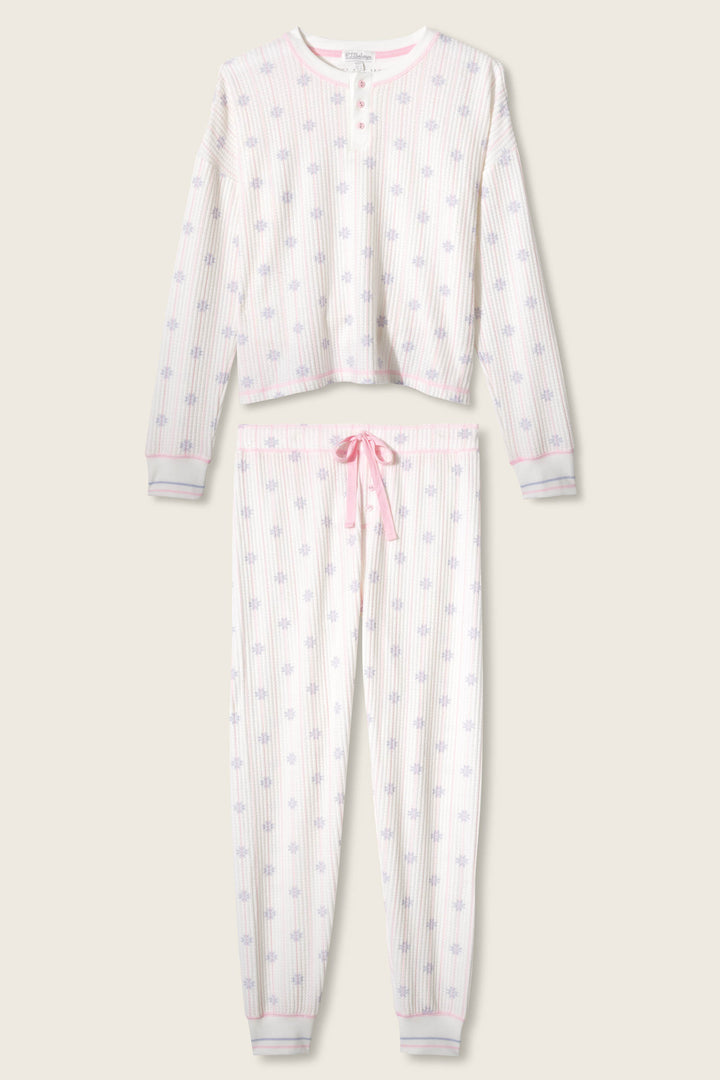 Ski Jammie Classics Snowflake Wishes Plus Size PJ Set