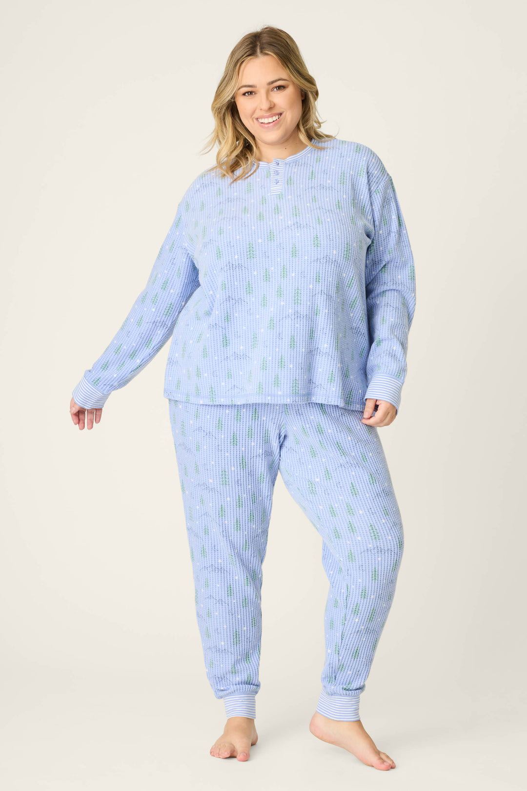 Ski Jammie Classics Mountain Dreams Plus Size PJ Set - PJ Sets - P.J. Salvage