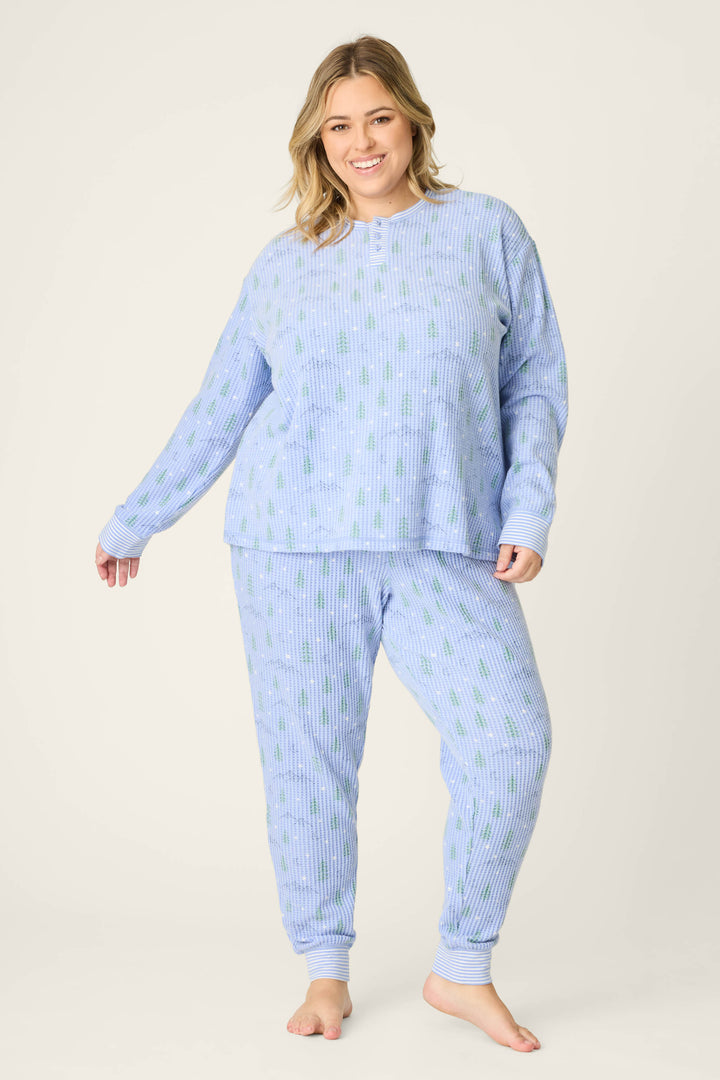 Ski Jammie Classics Mountain Dreams Plus Size PJ Set - PJ Sets - P.J. Salvage