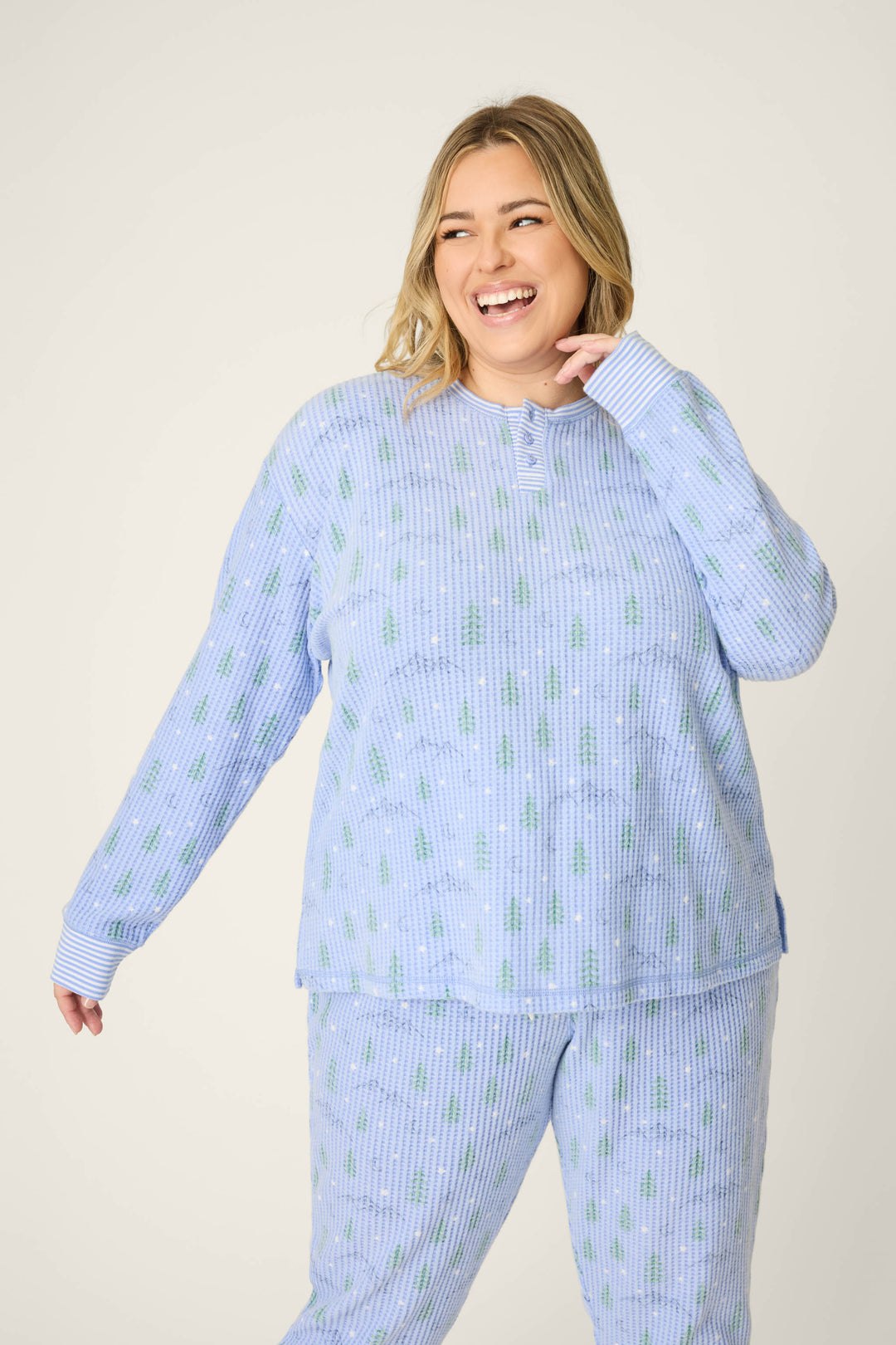 Ski Jammie Classics Mountain Dreams Plus Size PJ Set - PJ Sets - P.J. Salvage