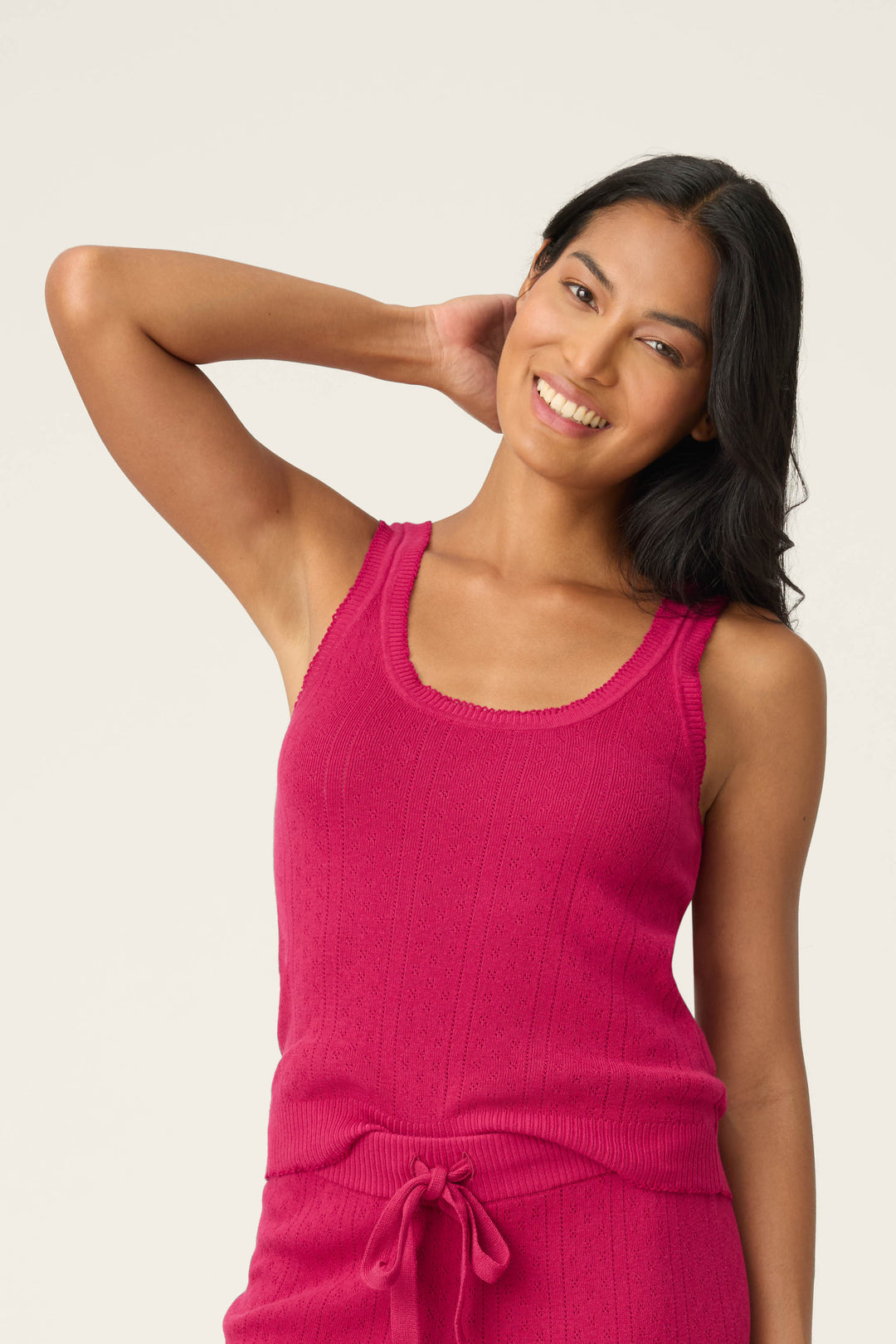 Sweetheart Pointelle Fitted Camisole - Camisoles - P.J. Salvage