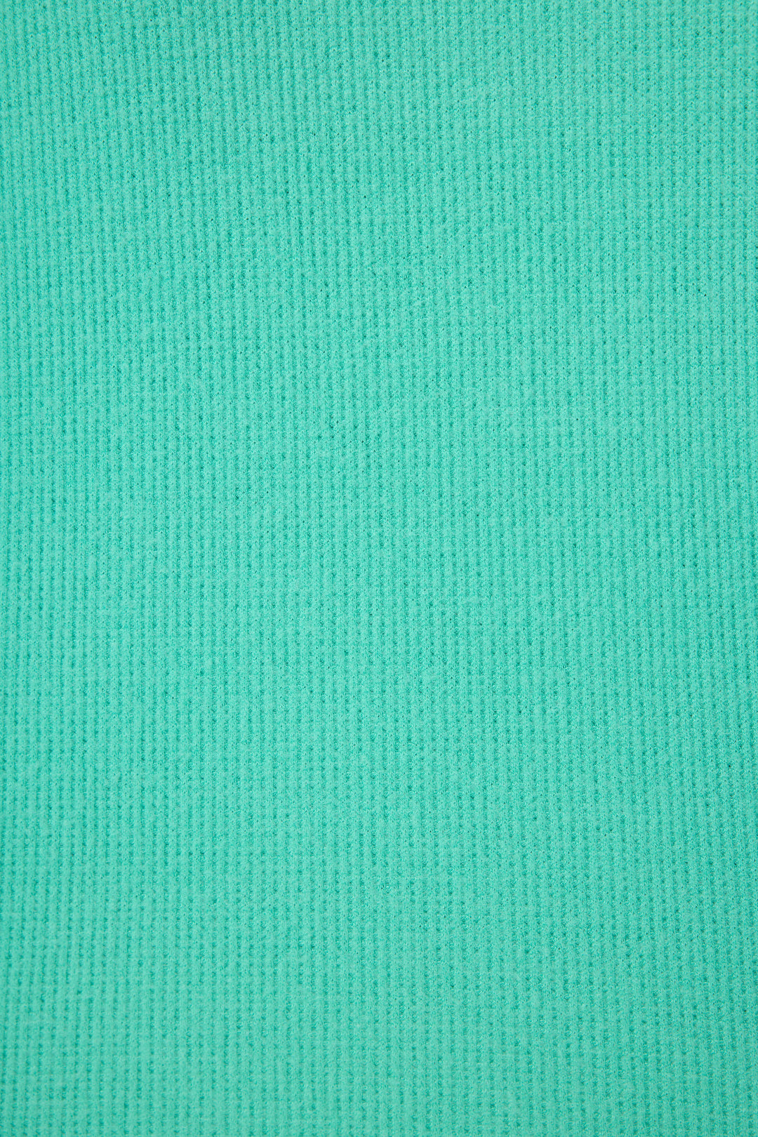 Close-up of the P.J. Salvage Boyfriend Boxer Solid Green Short Set, showing its teal blue ribbed fabric with evenly spaced vertical textured lines. The material looks soft and stretchy for added comfort.