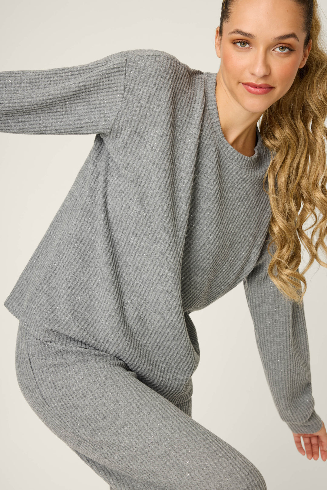 Fireside Sparkle  Charcoal PJ Set
