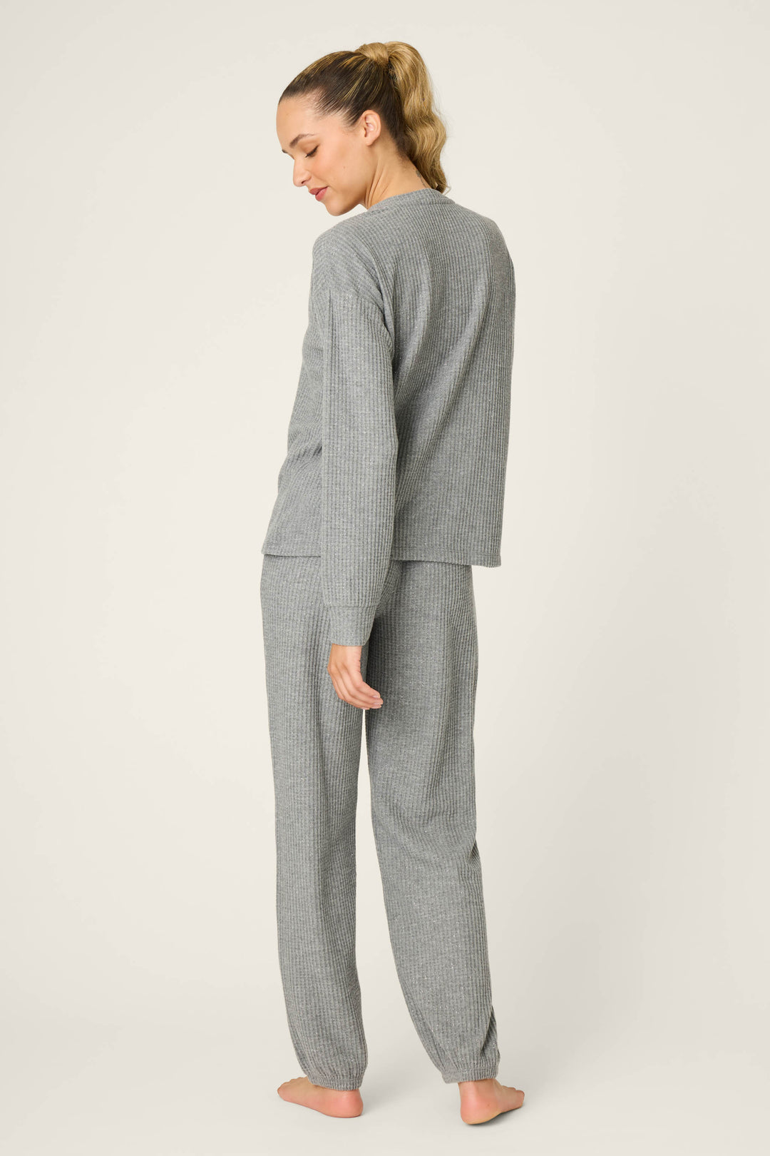 Fireside Sparkle  Charcoal PJ Set