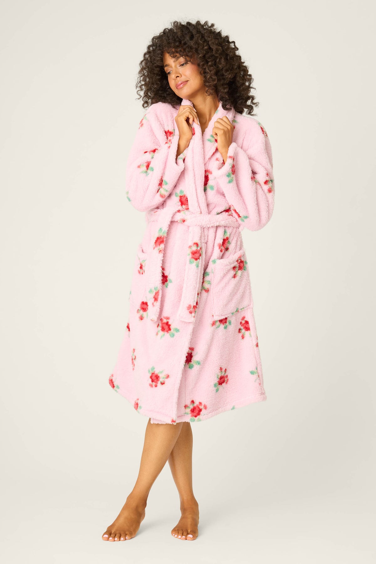 Rose Print Plush Robe | P.J. Salvage