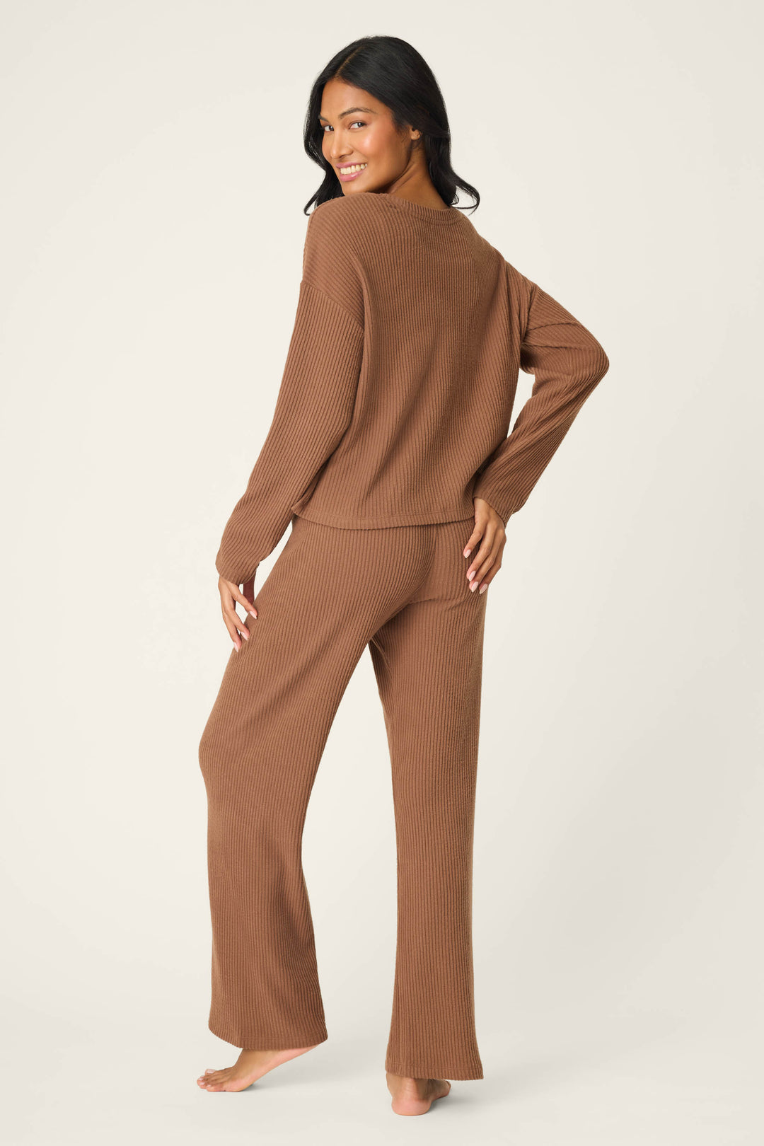 3-Piece Luxe Ribbed PJ Set - 3-Piece Set - P.J. Salvage