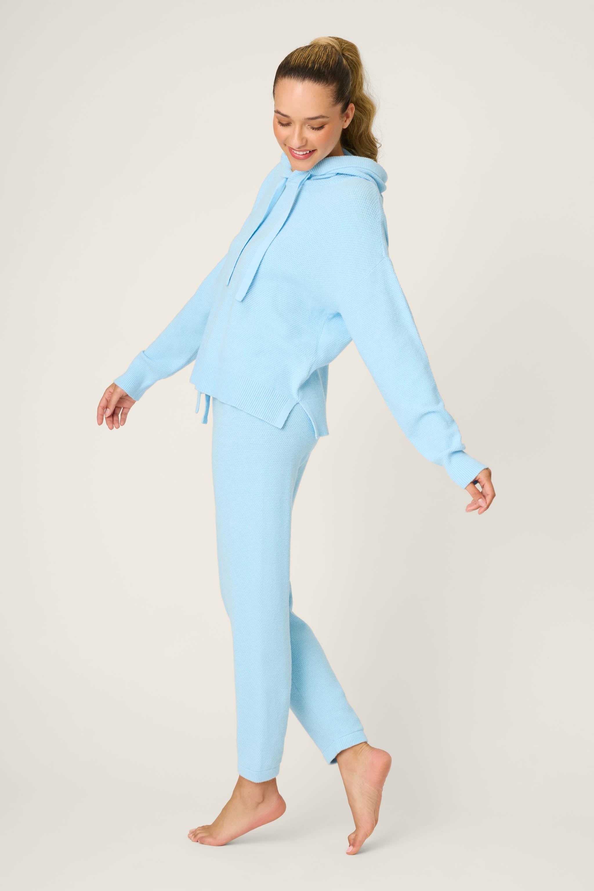 Sweater Weather Light Sky Pants Set | P.J. Salvage