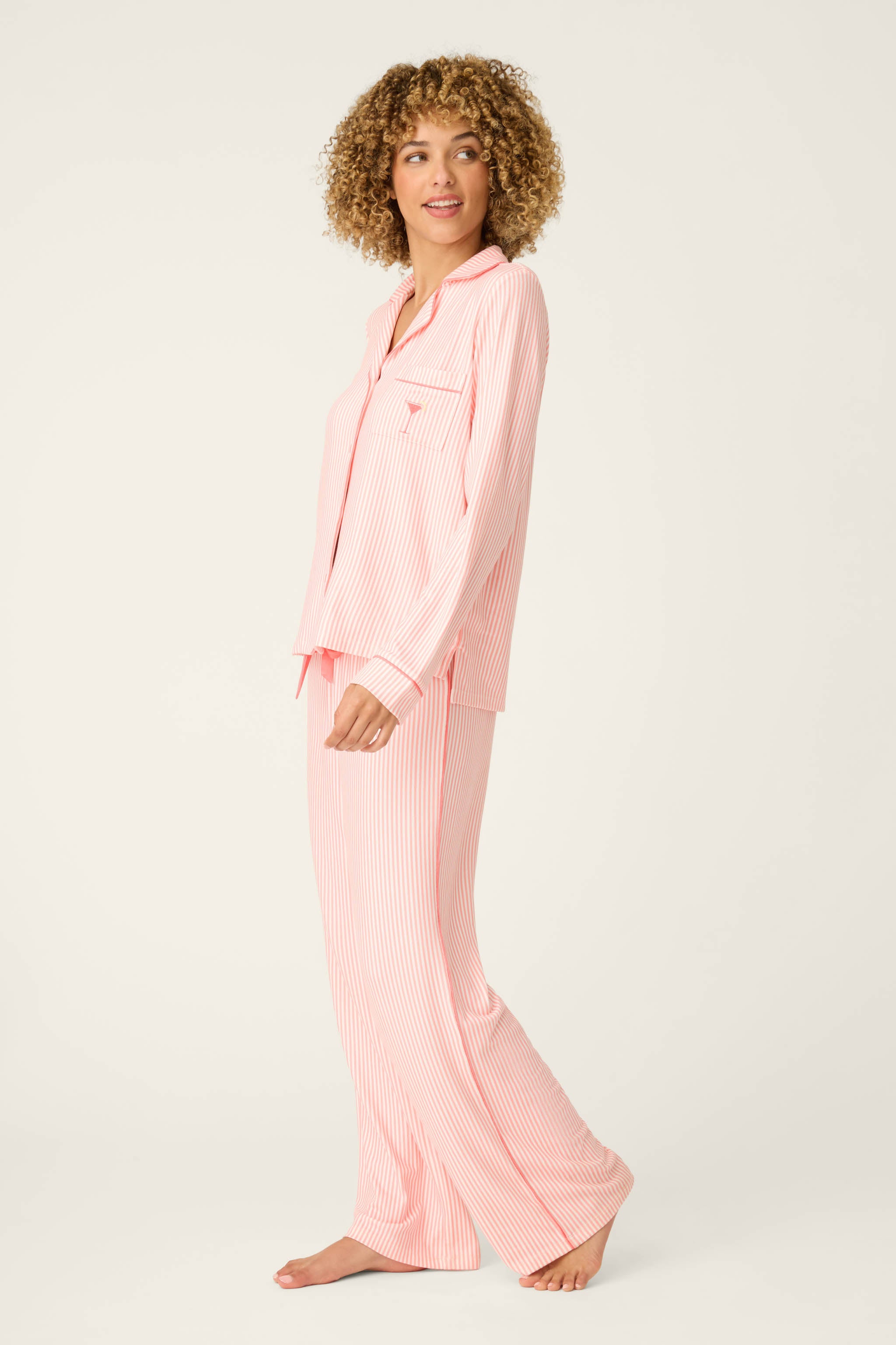 Paloma Mama Sweet Stripes Long 3-Piece PJ Set | P.J. Salvage