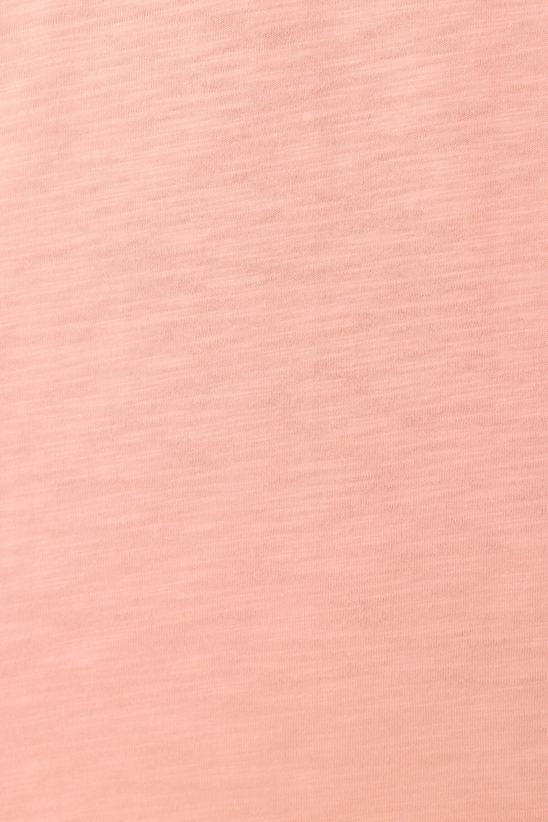 Close-up of the Paloma Mama Tequila Por Favor Graphic T-Shirt by P.J. Salvage—a soft grapefruit pink crew tee in cotton-modal slub jersey, featuring a subtle horizontal texture and gentle heathered shading.