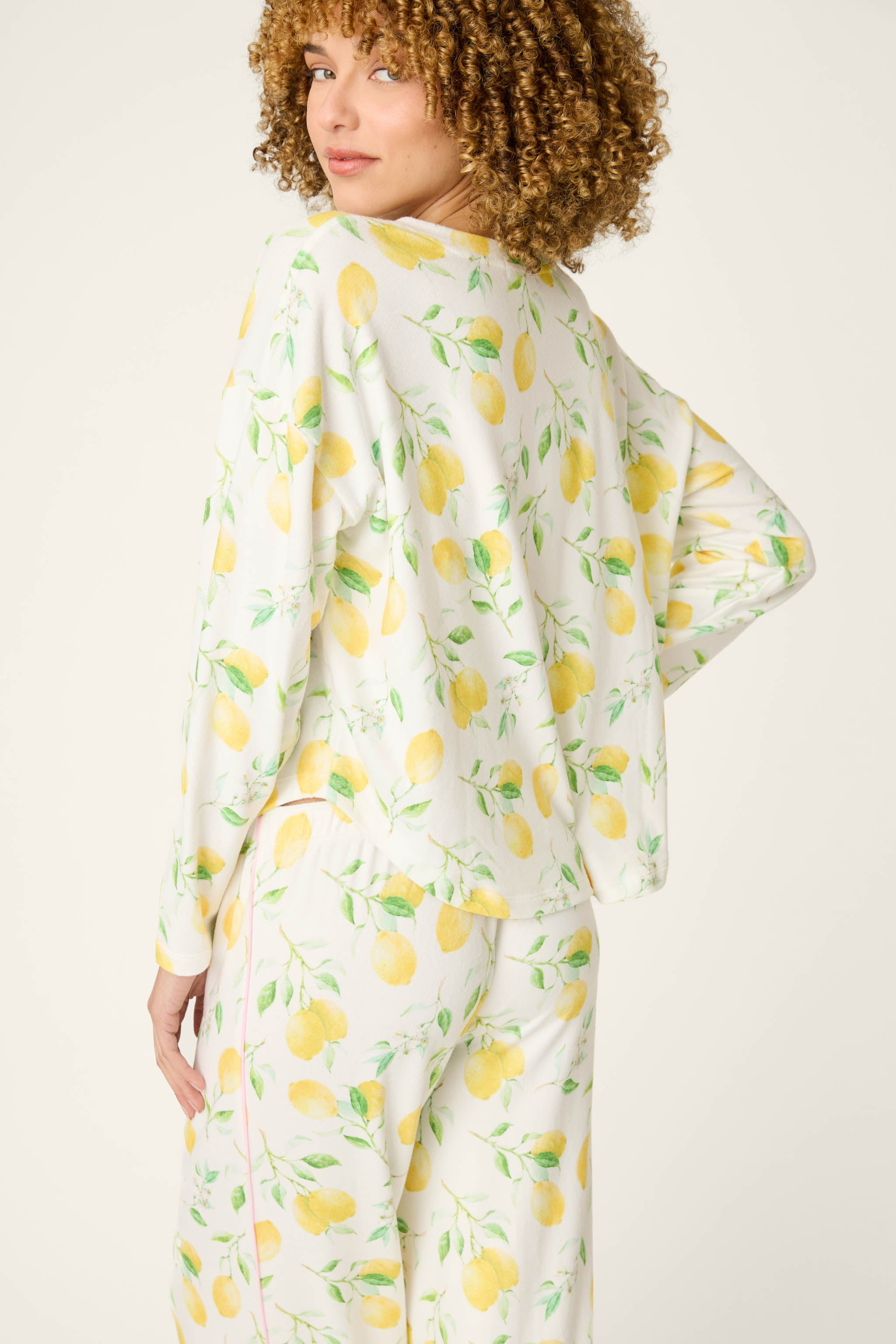 La Dolce Spritz Lemon Zest Long Sleeve Top | P.J. Salvage