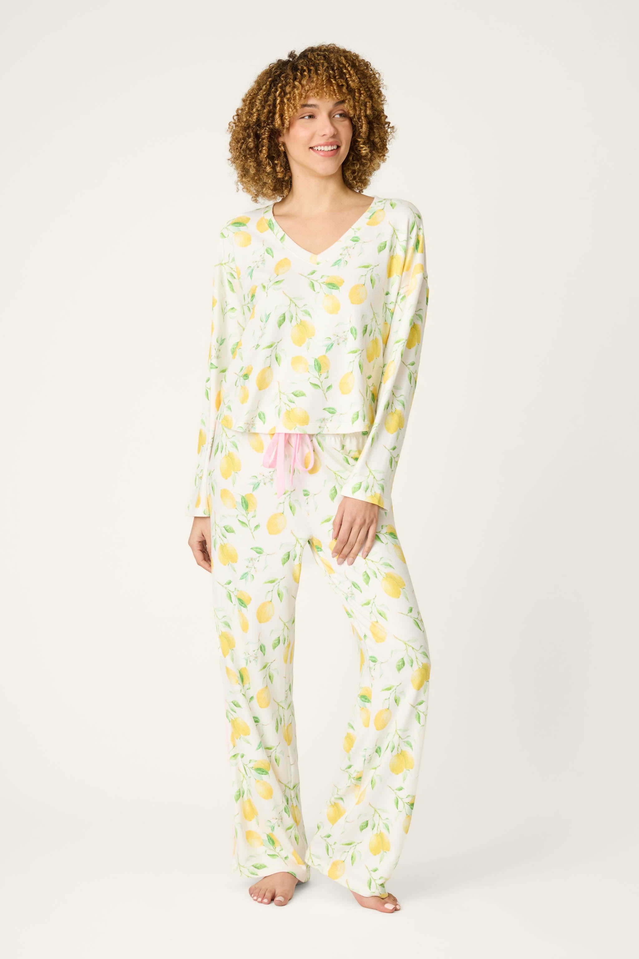La Dolce Spritz Lemon Zest Pajama Pants | P.J. Salvage