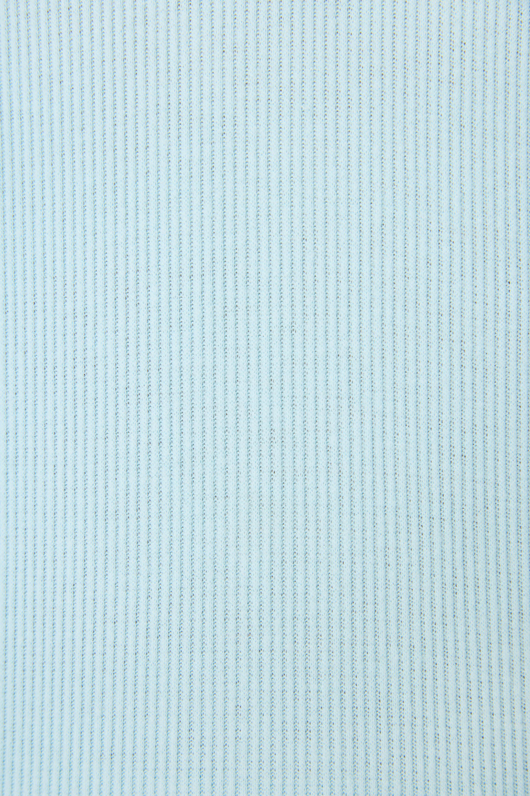 A close-up of a light blue ribbed knit fabric texture.