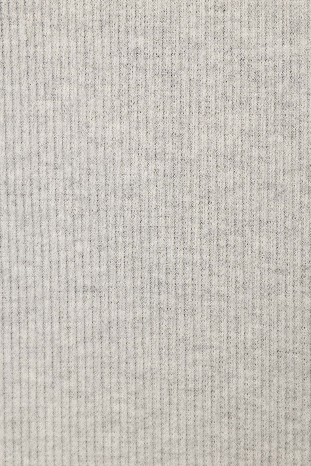 Close-up of the soft, heather grey ribbed fabric featured in the P.J. Salvage Textured Essentials Heather Grey Long PJ Set, showing fine vertical lines and cozy texture perfect for comfortable sleepwear.