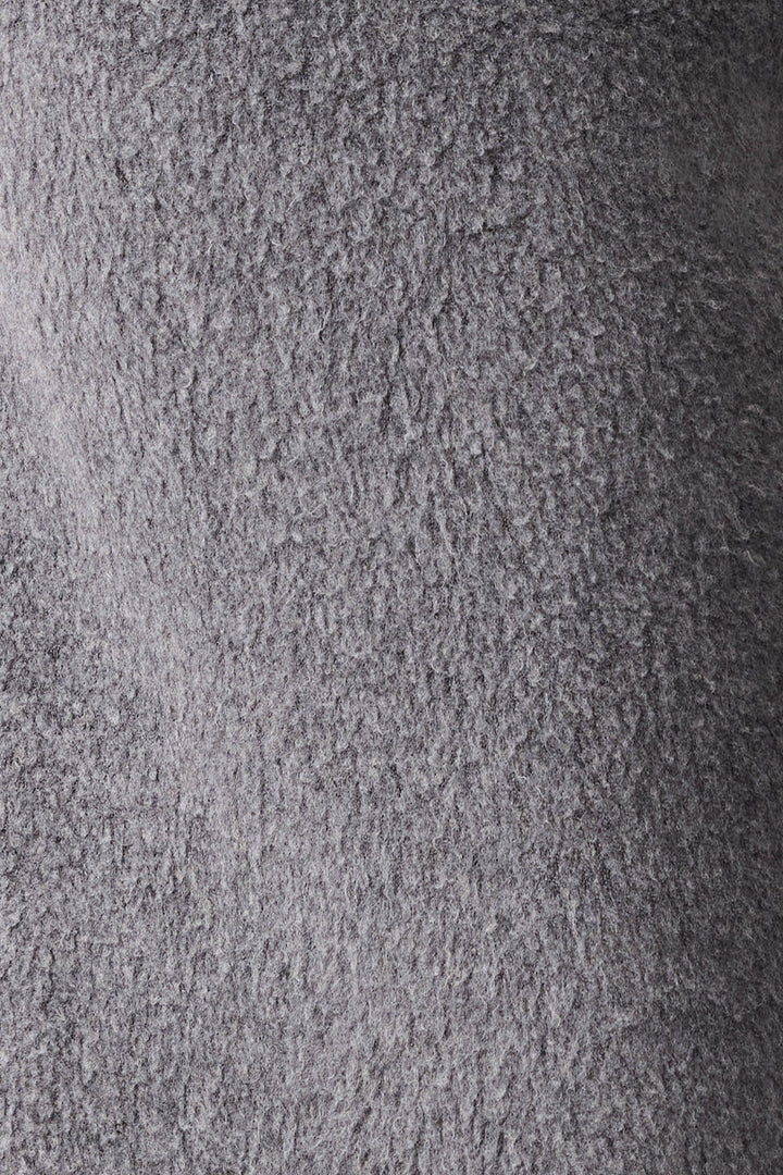 Women's dark grey lounge hoodie with 'Loved' and embroidered rose on front.