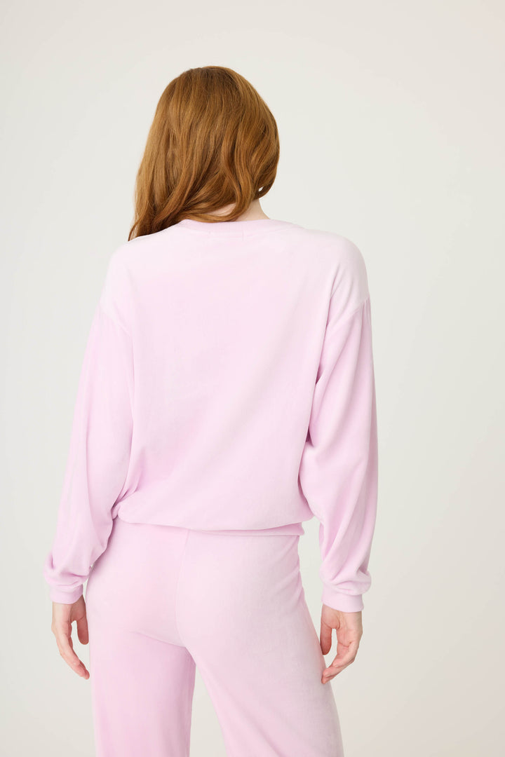 Women's pale lilac lounge pullover.