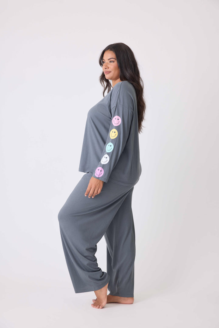 Smiley Cotton Lounge Set - P.J. Salvage