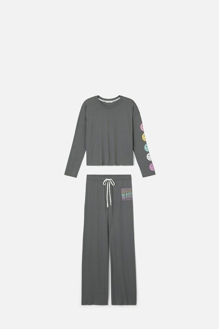 Smiley Cotton Lounge Set - P.J. Salvage