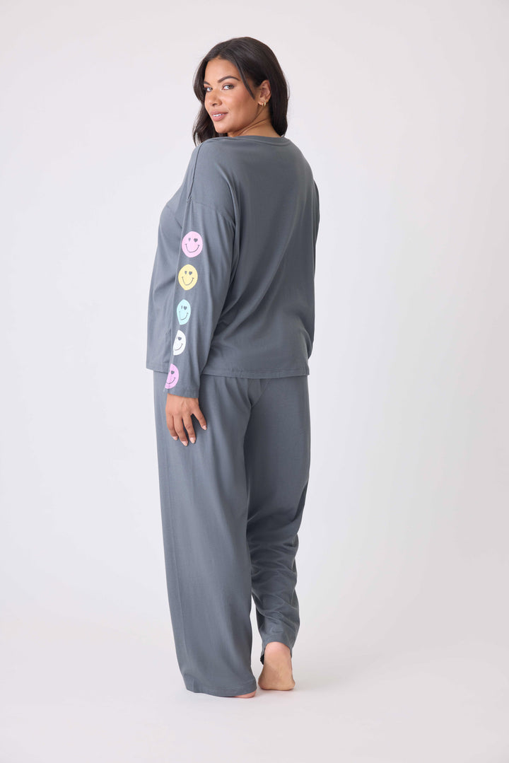 Smiley Cotton Lounge Set - P.J. Salvage