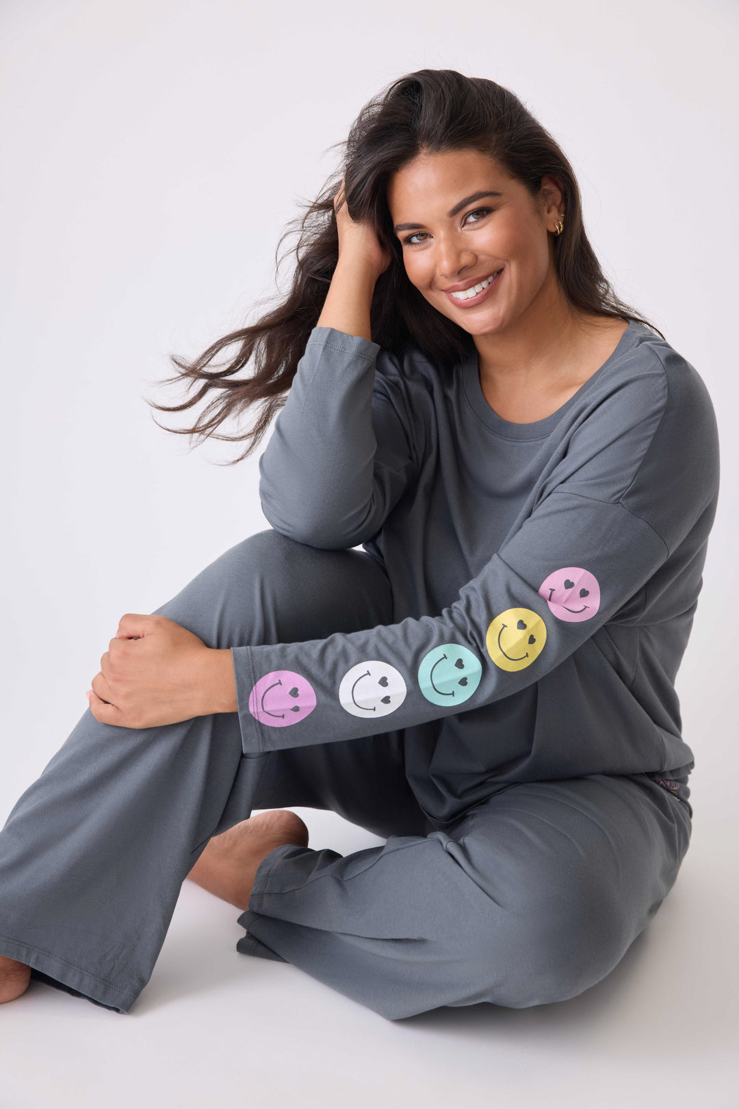 Smiley Cotton Lounge Set - P.J. Salvage