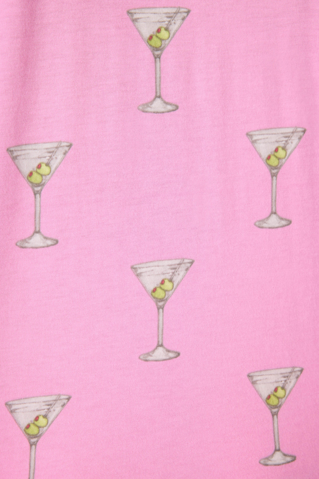 Women's sleep set grey t-shirt with 'Dirty' graphic & pink martini print pajama short.