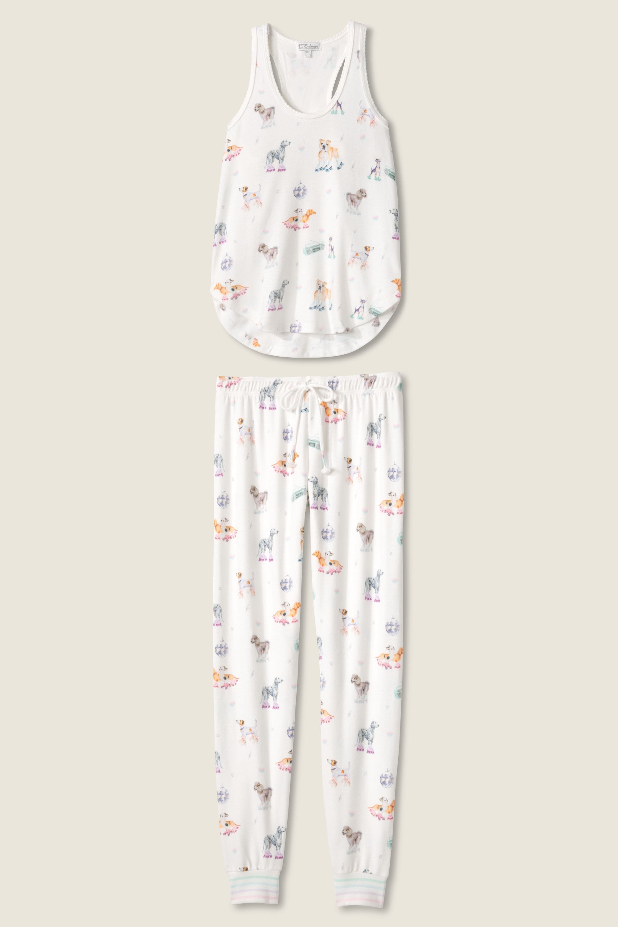(取寄) ピー ジェイ サルベージ レディース ロール ウィズ イット パジャマ セット P.J. Salvage women Roll With It Pajama Set Ivory Roll With It Pants Set | P.J. Salvage