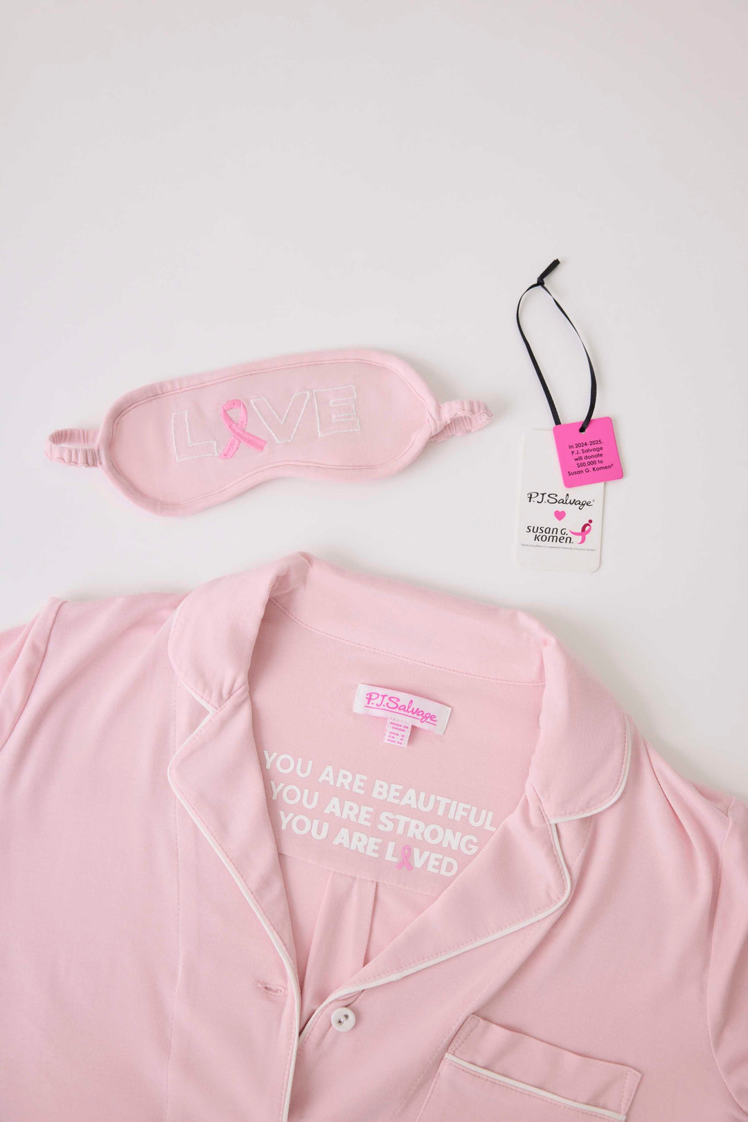 Susan G. Komen 3-Piece Modal PJ Set Plus Size - P.J. Salvage