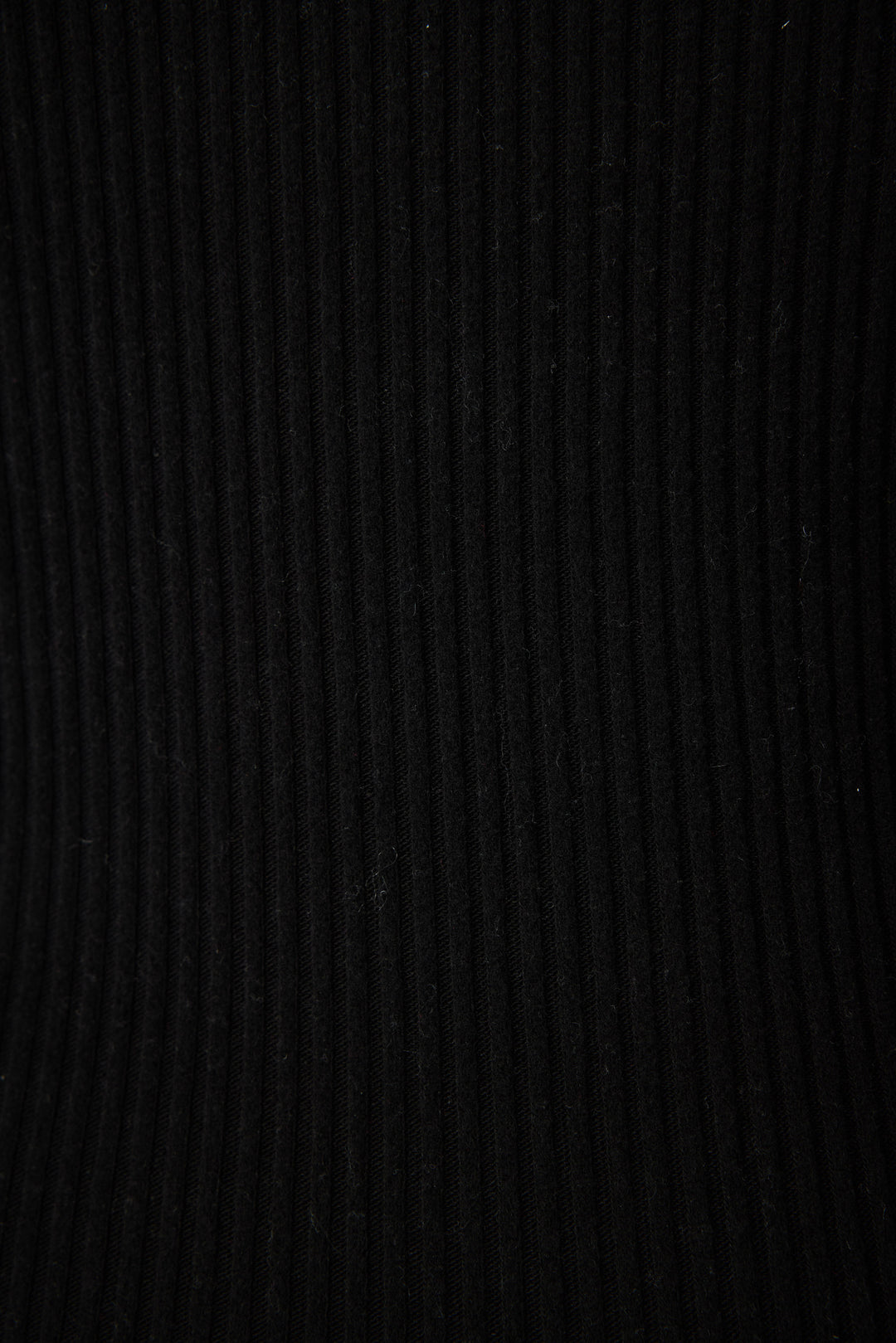 Women's black rib lounge set tank top & high-waisted pant in Repreve knit.