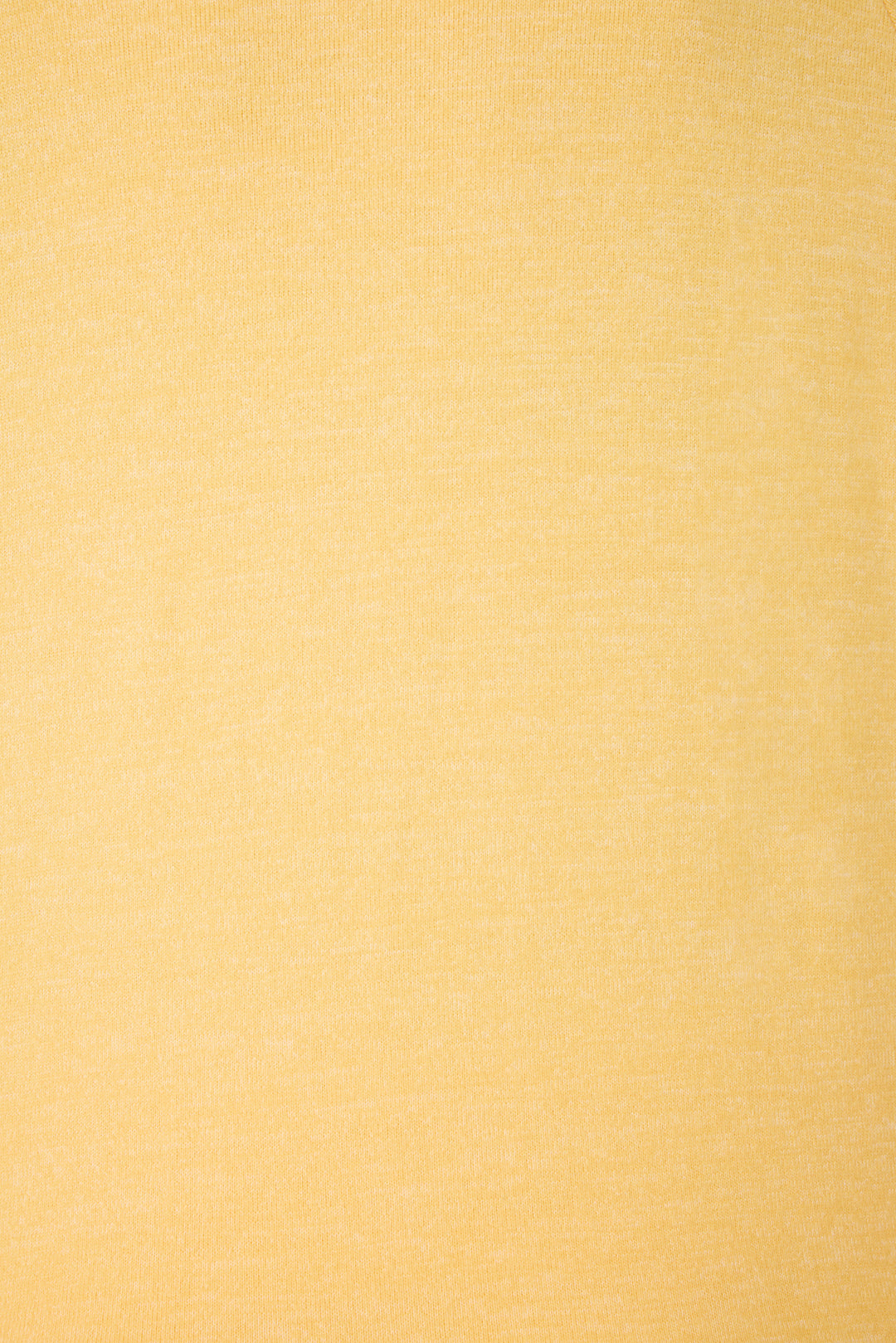 Women's sun yellow lounge set top & jogger with small floral embroidery on cuff.