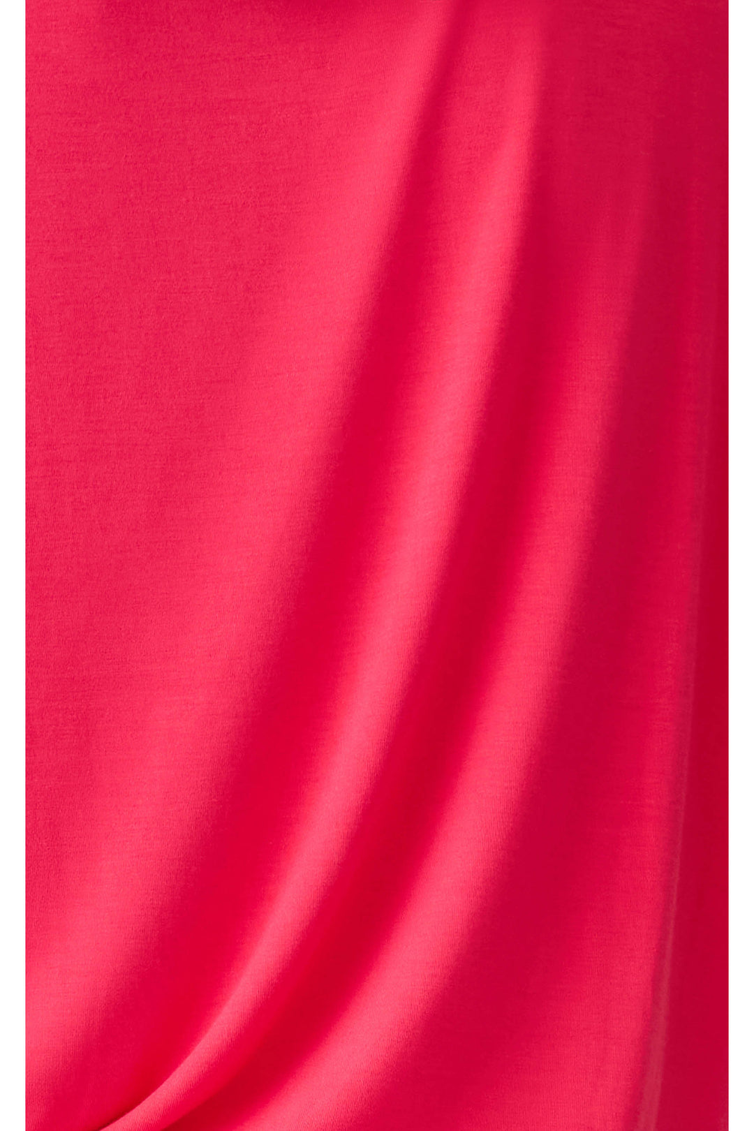 Women's hot pink romper with lace detail on front and back.